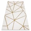 Moderní koberec Easy - zlaté tvary 3 - krémový
