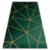 Moderní koberec Easy - zlaté tvary 3 - zelený