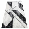 Moderní koberec Easy - mramor 4 - stříbrný/černý