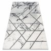 Moderní koberec Easy - mramor 1 - stříbrný