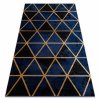 Moderní koberec Easy - triangl 1 - modrý