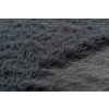 Koberec králičí kožešina - imitace - antracitový