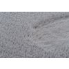 Koberec králičí kožešina - imitace - šedý