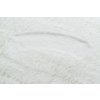 Koberec králičí kožešina - imitace - bílý