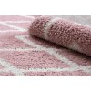 Koberec se střapci Herbert - dlouhý vlas 2 - růžový