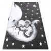Krásný dětský koberec KINDER - sloník 1 - šedý