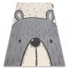 Krásný dětský koberec KINDER - medvídek - krémový
