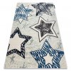 Krásný dětský koberec KINDER - hvězdičky 1 - krémový/modrý