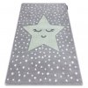 Krásný dětský koberec KINDER - hvězdička - šedý
