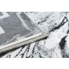 Moderní koberec Lust - mramor 1 - černý/bílý