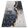 Pratelný koberec PERFECT - mozaika 1 - černý/bílý