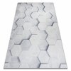 Pratelný koberec PERFECT - mozaika 2 - šedý/bílý