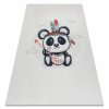 Dětský kusový koberec BAMBINO - panda - krémový