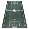 Dětský kusový koberec BAMBINO - hřiště na fotbal - zelený