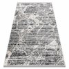 Moderní koberec Lust - mramor 4 - černý/bílý