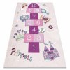 Dětský kusový koberec BAMBINO - skákací panák 3 - růžový