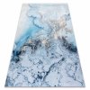 Pratelný koberec PERFECT - abstrakt 2 - modrý
