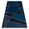 Pratelný koberec Romi - tvary 2 - modrý