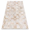 Pratelný koberec Romi - geometrické tvary - bílý/zlatý