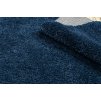 Koberec se střapci Herbert - dlouhý vlas 3 - tmavě modrý
