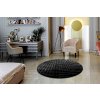 Kulatý moderní koberec BUBBLE - černý