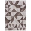 Bezvlasý koberec Madrid - trojúhelníky 1 - hnědý