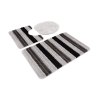 Sada koupelnových předložek (3v1) - 39 - šedá/černá