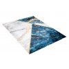 Moderní koberec Life - mramor 7 - modrý/bílý