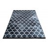 Moderní koberec Life - mřížka 1 - černý