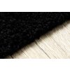 Kulatý koberec Meggi Shaggy - černý