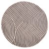 Kulatý koberec Modysa - vzor 3 - hnědý