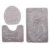 Sada koupelnových předložek (3v1) - 4 - šedá