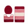 Sada koupelnových předložek MULTI Plus - červená