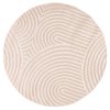 Kulatý koberec Modysa - vzor 1 - krémový