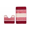 Sada koupelnových předložek MULTI - červená