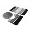 Sada koupelnových předložek MULTI Plus - černá/šedá
