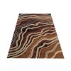 Krásný koberec Alfa s čárami - hnědý