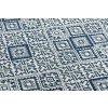Bezvlasý koberec Karlos - vzor 3 - modrý