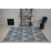 Odolný koberec Sisi Loft - trojúhelníky - modrý