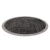 Kulatý koberec Sisi Floorlux - rám - černý/stříbrný