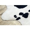Koberec hovězí kůže - imitace 5 - černý/bílý