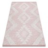 Moderní koberec Sisi Eco Boho - kosočtverce 2 - růžový