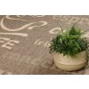 Odolný koberec Sisi Floorlux - nápis - přírodní hnědá