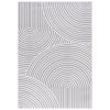 Moderní koberec Hellen - vzor 3 - šedý/bílý