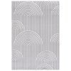 Moderní koberec Hellen - vzor 1 - šedý/bílý
