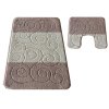 Sada koupelnových koberečků Sile s výřezem - béžová