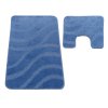 Sada koupelnových koberečků Sympho s výřezem - modrá
