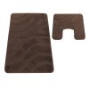 Sada koupelnových koberečků Sympho s výřezem - čoko hnědá