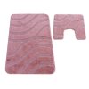 Sada koupelnových koberečků Sympho s výřezem - růžová