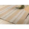 Jutový koberec - pruhy - šedý